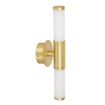 Palmera 1 9W LED Up/Down Wall Light Matt Brass / Warm White 205024