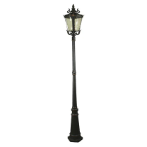  Lode Lighting Albany Medium Outdoor Post Light Antique Bronze- 1000030