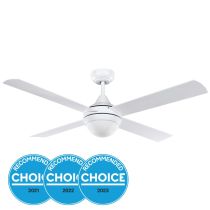 STRADBROKE 48 DC ceiling fan with E27 light White 20490901