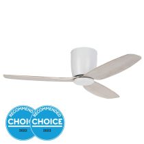 Seacliff 44" DC Ceiling Fan White with Gessami Oak Blade 20523405