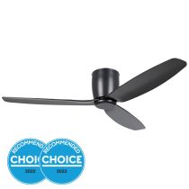 Seacliff 52" Dimmable 12W LED DC Ceiling Fan Matt Black / Tri-Colour  20523602