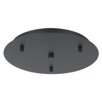 CEILING PLATE ONLY H/L 3XL/H BLK  205357