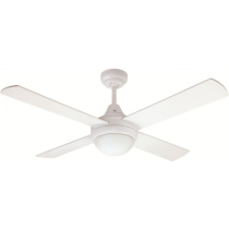 GLENDALE 1200mm Ceiling Fan With Light White (FC182124WH) Mercator Lighting