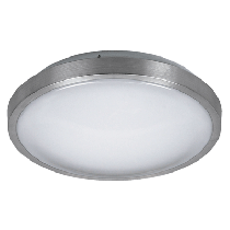 Circ Fluorescent Ceiling Light Satin Chrome 32W 727-32-SC Superlux