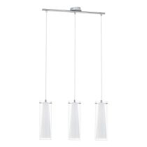 Pinto 3 Light Twin Glass Pendant Chrome - 89833