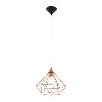 Tarbes 1 Light Large Cage Pendant Brushed Copper - 94194