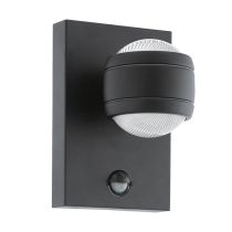 Sesimba 1 7.4W LED Up/Down Modern Wall Light With Sensor Black / Warm White - 96021