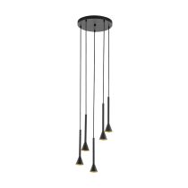 Cortaderas 25W LED Pendant Black & Gold / Warm White - 97606