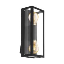 ALAMONTE 1 EXT WALL LIGHT 2X60W E27 BLK 