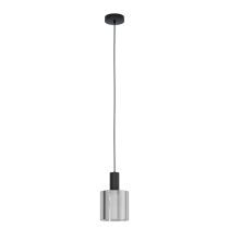 GOROSIBA  PENDANT LIGHT 1X40W E27 BLACK TRANSPARENT 98752N