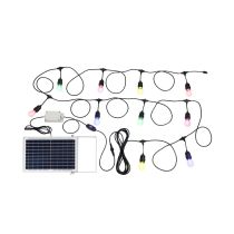 FESTOON SOLAR KIT 10XE27 12V MULTI-COL BLK HAN 205717N