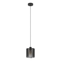 Segovia 1 Light Pendant 4OW E27 Black  206049