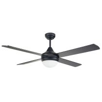 Azure 48" 18W LED Dimmable AC Ceiling Fan Matt Black / Tri-Colour - A2329	