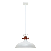 PENDANT ES 72W MATT WH DOME with Copper Plating NARVIK1 Cla Lighting