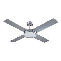 Revolution 3 52" 24W LED Dimmable AC Ceiling Fan Silver / Cool White - A3185