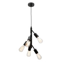 PEDRO 5 LIGHT PENDANT LIGHT BLACK - A41835