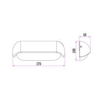 AKENTRI LED Tri-CCT Exterior Surface Mounted Eyelid Wall Lights IP65 - AKENTRI1