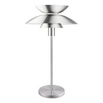 ALLEGRA-TL TABLE LAMP 1 X E27 240V SATIN CHROME 22706