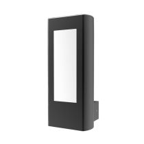 AMUN Exterior LED Matt Black Rectangular Surface Mounted Wall Light IP54- AMUN1 