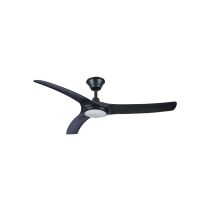 Aqua 52" IP66 DC Ceiling Fan with 18W Dimmable CCT LED / Matt Black - AIPL668