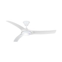 Aqua 52" IP66 DC Ceiling Fan with 18W Dimmable CCT LED / Matt White- AIPL667