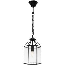 Arcadia Black One Light Pendant Light