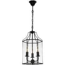 Cougar Lighting Arcadia 3lt Pendant - ARCA3PBLK