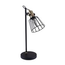 ASHLEY-DL CAGE DESK LAMP 1XE14 240V BLACK 22516