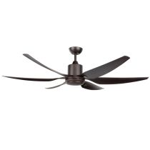 Bahama DC Ceiling Fan 52″ with Remote (White with White Wash, Timber Look blades)