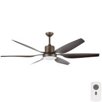 Brilliant Aviator DC Ceiling Fan With Remote – White 66″ - 18516/05