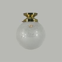 Batten Fix 2 Piece 3 1/4" - 6" Sheffield Sphere - Polished Brass