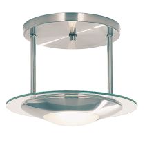 Suspended Button Ceiling Light Satin Chrome 150W BI8607-SC Superlux