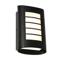 Bicheno LED Wall Light Exterior BICH1EBLK Black  Cougar Lighting