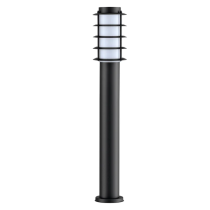 BORDA Exterior E27 Surface Mounted Louvred Black Bollard Light IP44- BORDA5