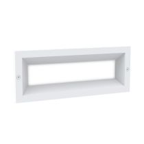 WALL LED 240V RECD WH RECT BRICK0004 Cla Lighting