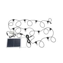 FESTOON 2 SOLAR KIT 10XE27 12V MULTI-COLOUR BLACK 205895N