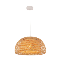 CANASTA Natural Bamboo Finish Pendant Light- CANASTA1