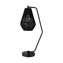 CARTER-DL PAPER ROPE DESK LAMP 1XE27 240V BLACK 23148