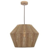 Cassie 1lt Pendant Large Timber  CASS1PLG Cougar Lighting