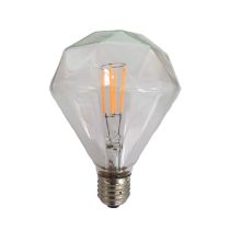 GLOBE LED CARBON LOOK DIAMOND SHAPE ES (Clear) 3.5W 2200K 360D (340 Lumens)  WTY 3YR CF8