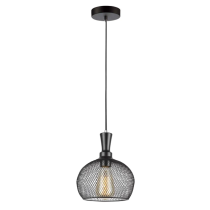 PENDANT ES 72W BLK SML MESH WINE GLASS SML CHEVEUX2 Cla Lighting