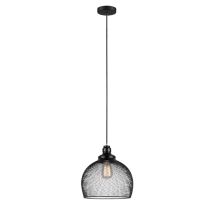 PENDANT ES 72W BLK LGE MESH WINE GLASS CHEVEUX4 Cla Lighting