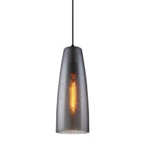 PENDANT ES 72W Smoke BLK GLASS with rain drop effect CHUVA1 Cla Lighting