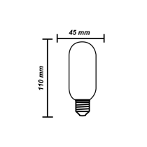 CARBON GLOBE BC T45 25W CLACFD25BC