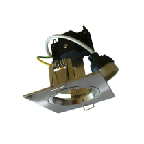  DOWNLIGHT  GU10 FIXED SQUARE SATIN CHROME 70mm CLADL25S CLA LIGHTING