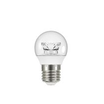 LED Clear Fancy Round Light bulbs globes 3.4W with E27 B22 base 3000K Crompton CLFR3W3ESC