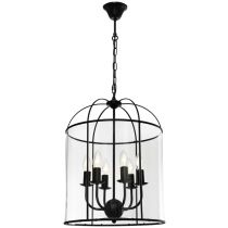 Cougar Lighting  Clovelly 6lt Pendant - CLOV6PBLK