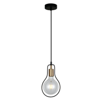 CONTOUR Interior Black Wire Pear Shape Pendant Light- CONTOUR1