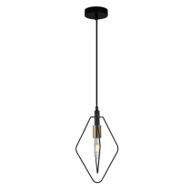 CONTOUR Black Wire Diamond Shape Pendant Light- CONTOUR3