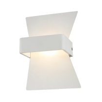 DAVOS LED Interior Matte White Bow Wall Light DAVOS